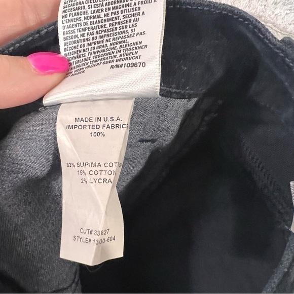 Citizens of Humanity Avedon Skinny Black Velvet Jeans Size 25 - Picture 9 of 12